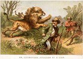 Livingstone harca az oroszlánnal