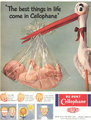 Celofánba csomagolt baba az 1950-es évekből