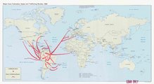 A globális kokacserje kereskedelme 1989-ben
