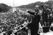 Martin Luther King egy washingtoni tüntetésen 1963-ban