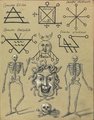 Okkult szimbólumok gyűjteménye (kép forrása: Wellcome Library / publicdomainreview.org)
