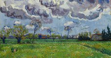 Van Gogh: Táj viharos ég alatt (Kieselbach Galéria Facebook)