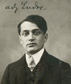 Ady Endre 1907-es igazolványképe a Budapesti Naplónál