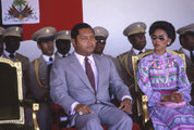 Jean-Claude „Baby Doc” Duvalier feleségével, Michèle-lel.