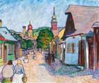 Boromisza Tibor: Út a nagybányai kispiacra (forrás: BÁV ART)