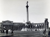 A Hősök tere 1936-ban (Fortepan / Olbert Mariann)